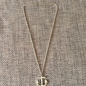 Silver Anchor Pendant Necklace